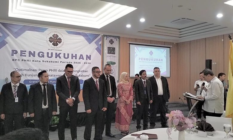 Pengukuhan BPC PHRI Kota Sukabumi