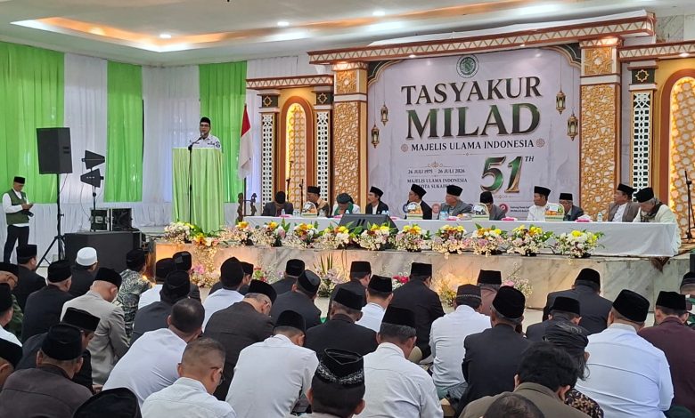 MUI Kota Sukabumi Gelar Tasyakur Milad ke-51 dan Lantik Pengurus MUI Kecamatan