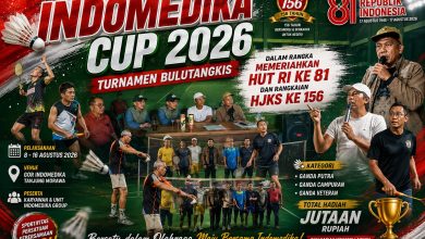 Indomedika Cup 2026 Diharapkan Jadi Ajang Pembinaan Atlet Bulu Tangkis Kecamatan Sukabumi