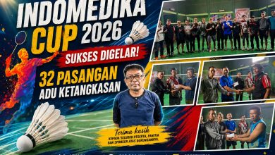 Turnamen Indomedika Cup 2026 Sukses Digelar, 32 Pasangan Adu Ketangkasan