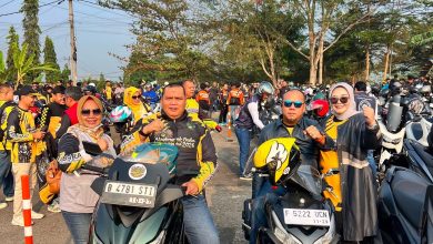 DPC PERADI Cibadak Ikuti Touring Ngalongok Dulur di HJKS ke-156