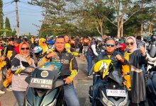 DPC PERADI Cibadak Ikuti Touring Ngalongok Dulur di HJKS ke-156