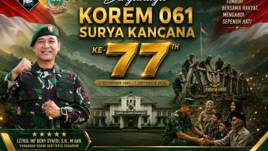 HUT ke-77 Korem 061/Suryakancana Jadi Momentum Perkuat Kemanunggalan TNI dan Rakyat