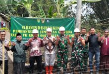 Sambung Dua Kecamatan, Kodim 0607/Kota Sukabumi Peletakan Batu Pertama Jembatan Garuda Cipalasari