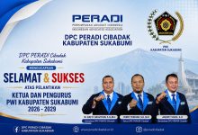 DPC PERADI Cibadak Ucapkan Selamat atas Pelantikan Pengurus PWI Kabupaten Sukabumi 2026-2029